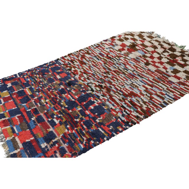 Rug & Kilim Vintage Moroccan Rug With Polychromatic Geometric Patterns, From Rug & Kilim For Sale - Image 4 of 7