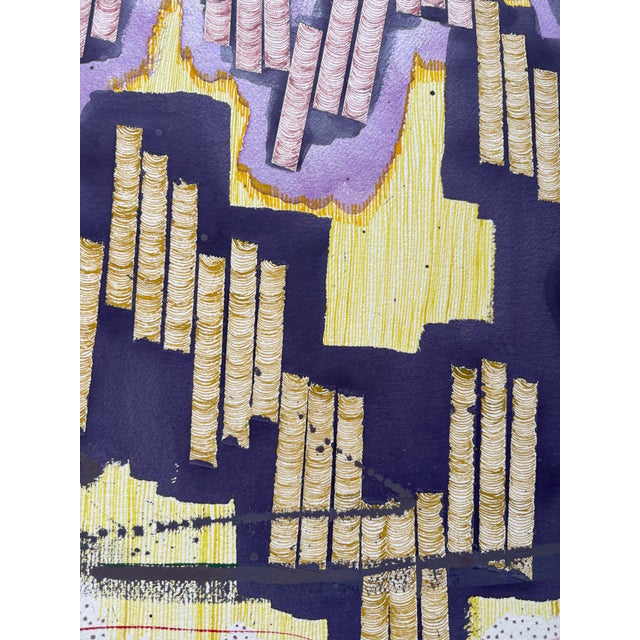 1980s Barbara Beck 1987 Watercolor Painting on Paper For Sale - Image 5 of 5
