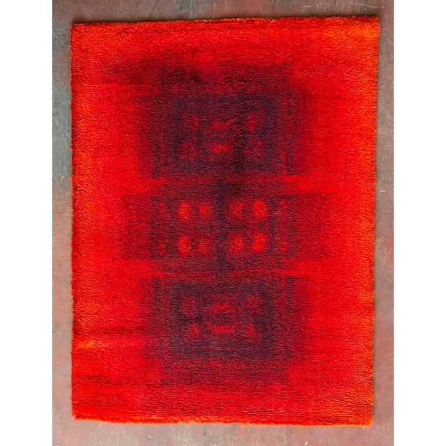 Vintage Desso Rug in Red, 1970s For Sale - Image 3 of 6