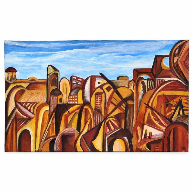 Ina, Chaos, Abstract Composition, 1990s, Canvas For Sale - Image 9 of 9