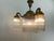 Metal Viennese 3-Armed Chandelier with Glass Rods For Sale - Image 7 of 11