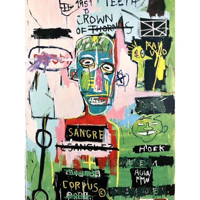 Jean Michel Basquiat Original 1992 Whitney Museum of American Art Exhibition Poster For Sale - Image 10 of 13