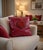 Textile Handcrafted Red Leather and Silk Heart Pillow by Iuri Shubladze For Sale - Image 7 of 7