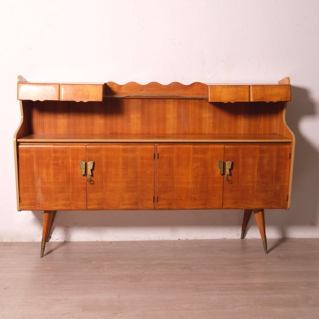 1950s Italian Wooden Sideboard, 1960s For Sale - Image 5 of 18