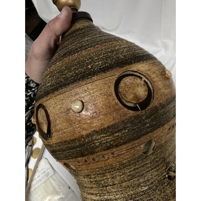 Ceramic Ceramic Lamp by Georges Pelletier, 1970s For Sale - Image 7 of 10