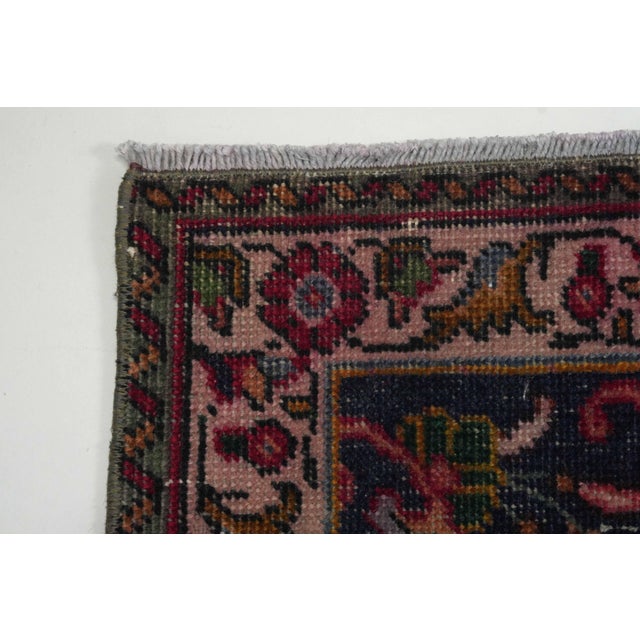 1970s Vintage Persian Handmade Wool 10x13 Red Area Rug For Sale In San Francisco - Image 6 of 11