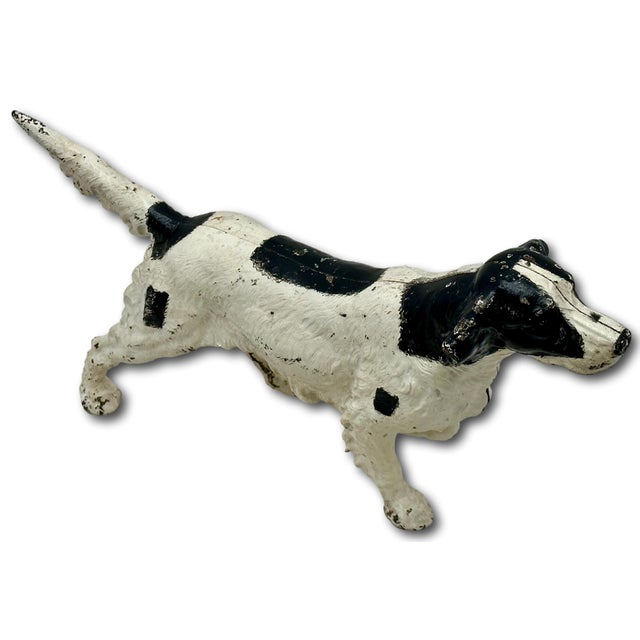 Large Vintage Hubley Manufacturing Company Cast Iron Setter / Hunting Dog Doorstop - Circa 1930s For Sale - Image 13 of 18