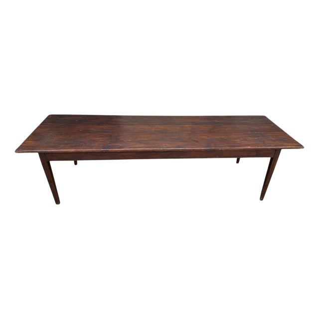 Large Farmhouse Table in Fir, 1800s For Sale