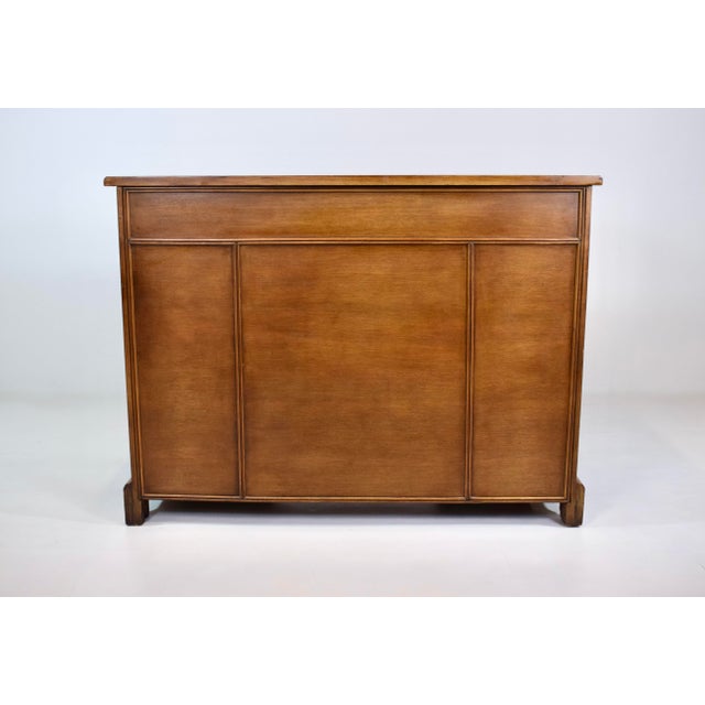 Mahogany Kneehole Desk by Charak Furniture Company For Sale - Image 10 of 13