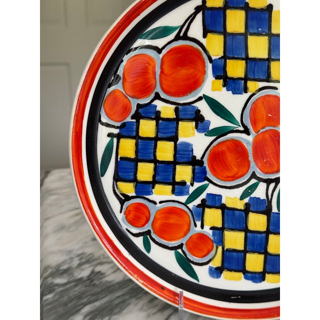 Val's Dollhouse is proud to present this authentic Ditmar Urbach hand painted platter from the Art Deco Era. Featuring a...