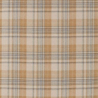 Sanderson Bryndle Check Fabric in Honey/Grey For Sale