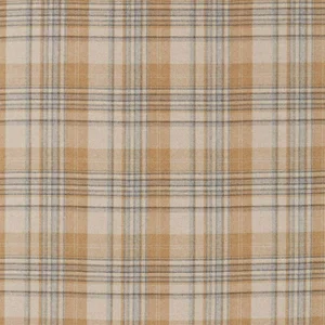Sanderson Bryndle Check Fabric in Honey/Grey