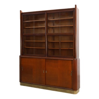 Large Art Deco Apothecary Cabinet attributed to De Coene, Belgium, 1920s For Sale