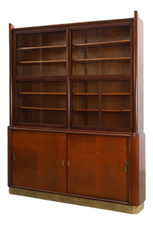 Large Art Deco Apothecary Cabinet attributed to De Coene, Belgium, 1920s
