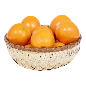 Early 20th Century Porcelain Handmade & Painted Orange Fruit Sculptures - 12 Pieces