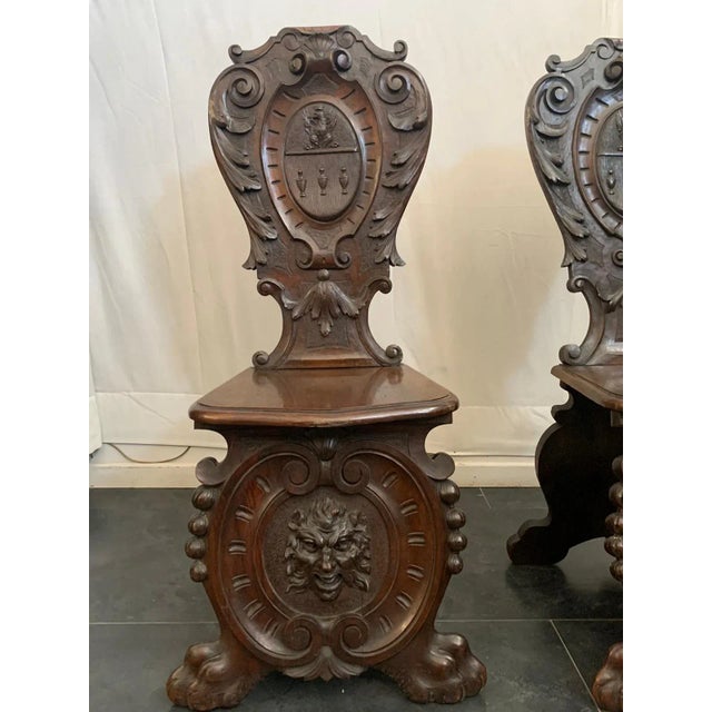 Wood Renaissance Style Inlaid Dining Chair For Sale - Image 7 of 11