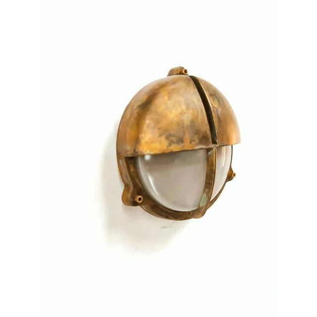 Cast Brass Wall Sconce For Sale - Image 10 of 11