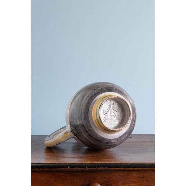 Large Mid-Century Vallauris Sgraffito Pottery Jug For Sale - Image 9 of 10