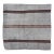 Vintage Turkish Kilim Rug in Gray With Dark Brown Horizontal Stripe 2'10 X 3'0 For Sale