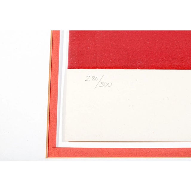 Victor Vasarely Victor Vasarely "Cubic Blues" Lithograph - Signed and Numbered by the Artist, C. 1970s - Framed For Sale - Image 4 of 5