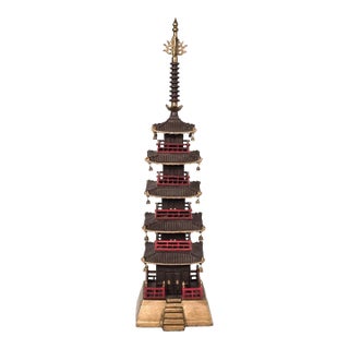 Vintage Japanese Iron Pagoda For Sale