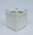 1990s Vintage White Porcelain Boxwood Basketweave Orchid Planter For Sale - Image 5 of 9