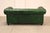 Chesterfield Style Green Leather Sofa For Sale - Image 14 of 16