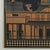 1970s Vintage Modernist Architectural Painting With Pagoda For Sale - Image 5 of 9