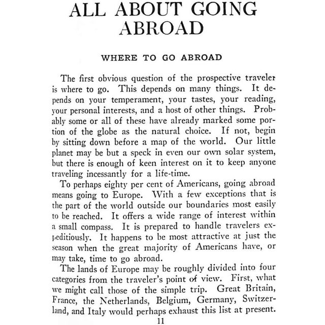 "All About Going Abroad: With Maps and a Handy Travel Diary" 1927 Franck, Harry A. For Sale - Image 9 of 9