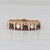 2010s 0.28ctw Blue Sapphire Diamond Ring 14k Yellow Gold Size 6.75 Stackable For Sale - Image 5 of 8