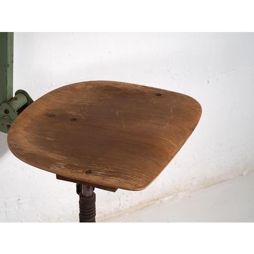 Vintage Industrial Style Workshop Stools, 1950, Set of 4 For Sale - Image 9 of 10
