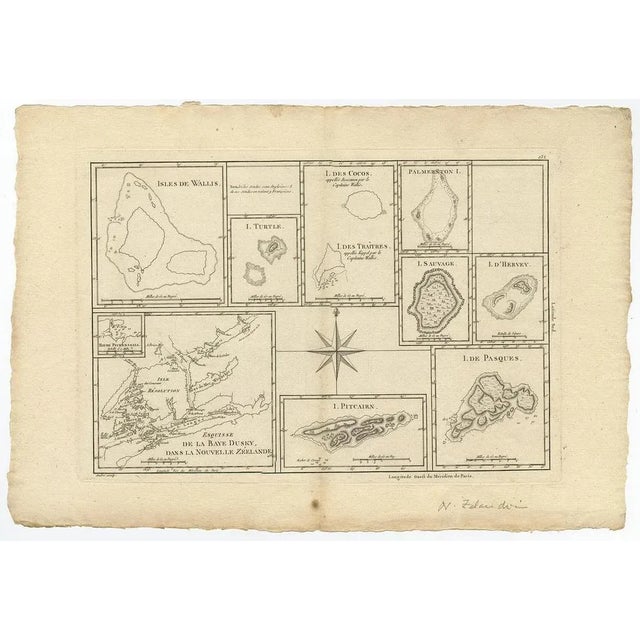 Map of Islands of the South Pacific, Incl. Pitcairn & Dusky Bay, 1788 For Sale - Image 3 of 5