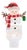 Snowman with Present Snow Globe Night Light 7"H For Sale