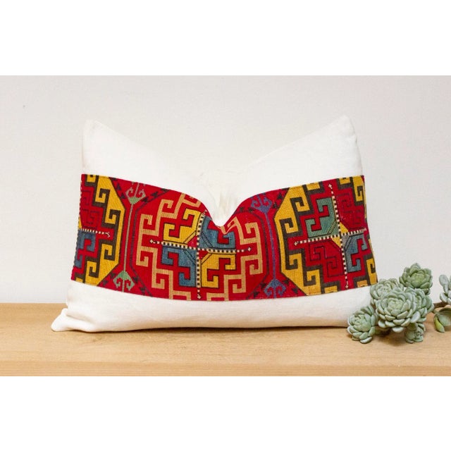 Textile Akila Antique Lakai Tribe Linen Pillow For Sale - Image 7 of 7