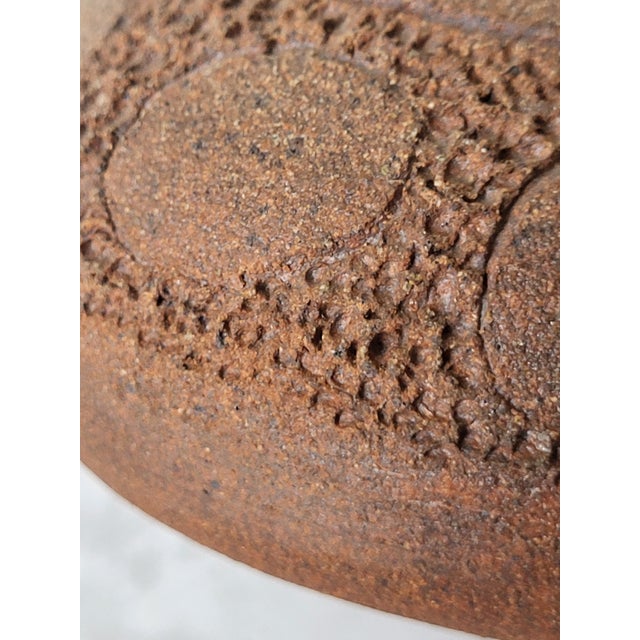 Ceramic 20th Century Textured Bud Vase For Sale - Image 7 of 12