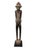 African Vintage Life Size African Senufo Tyepka Standing Maternity Figure 60" H Côte d'Ivoire W/Stand For Sale - Image 3 of 7