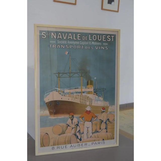St. Navale of The West Transport Wines Poster by Sandy Hook, 1930s For Sale - Image 14 of 14
