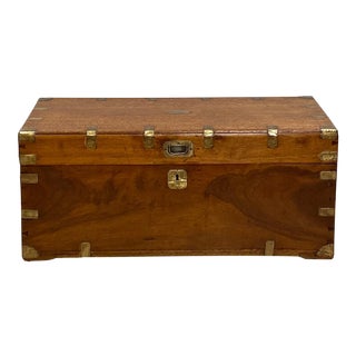 19th Century Antique Chinese Export Trunk For Sale
