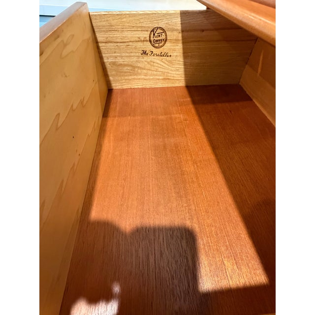1960s Kent-Coffey Foreteller Mid-Century Modern Six-Drawer Highboy Dresser, Refinished For Sale In Charleston - Image 6 of 12