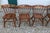 Brown Swiss-American Tell City Pub Chairs in Solid Hard Rock Maple Dining Chairs. Set of Six With Red /Maroon Cushions. For Sale - Image 8 of 9