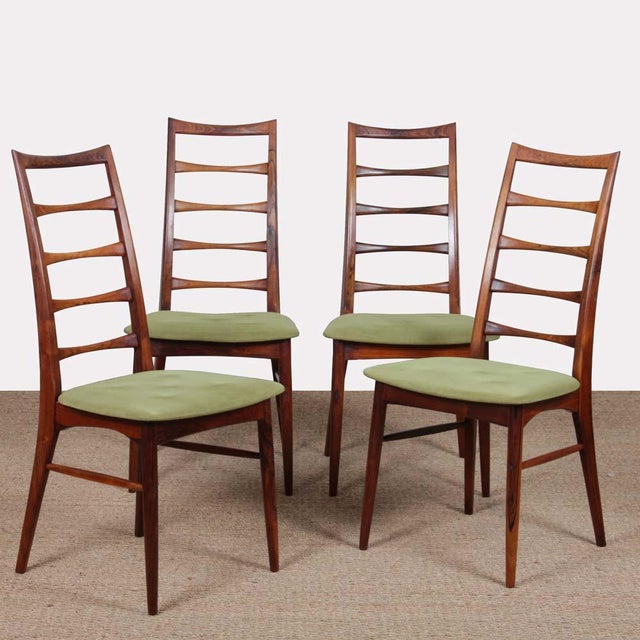 Wood Vintage Scandinavian Chairs in Rosewood by Niels Koefoed for Koefoeds Møbelfabrik, 1960, Set of 4 For Sale - Image 7 of 7