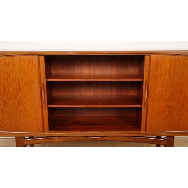 Vintage Danish Teak Highboard by Johannes Andersen for Silkeborg For Sale - Image 15 of 18
