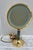 Vintage Large Brass Lighted Halo Vanity Mirror For Sale - Image 4 of 10