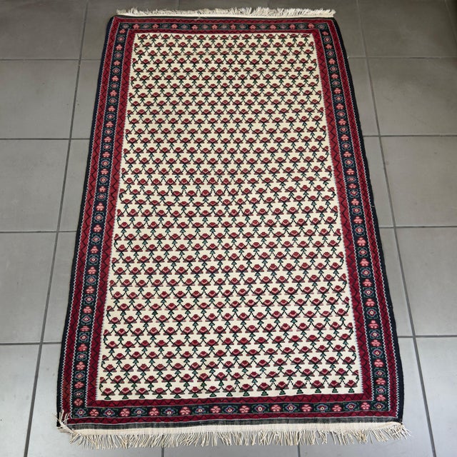 A refined oriental textile of great value, attributed to the 19th-century Farahan factory. Theme and Style: Traditional...