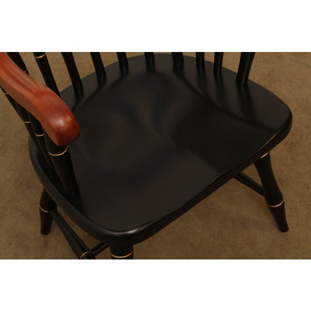 Saint Augustine Preparatory School Black with Cherry University Armchair For Sale - Image 10 of 13