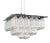 Large Vintage Ceiling Light with 32 Textured Glass Elements by J. T. Kalmar for Stölzle, 1970s For Sale