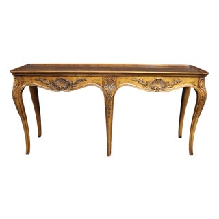 Henredon French Country Cherry Console Table For Sale