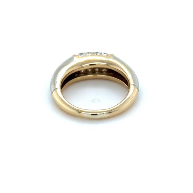 Vintage Van Cleef & Arpels, Diamond "Philippine" Ring, 18k Yellow and White Gold, Size 6.5 For Sale In Chicago - Image 6 of 9