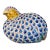 Vintage Japanese Imari Style Porcelain Quail Figurine For Sale