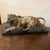 A 1940s Art Deco Silver Plate on Copper Italian Sculpture of a Roaring Lion For Sale - Image 6 of 16